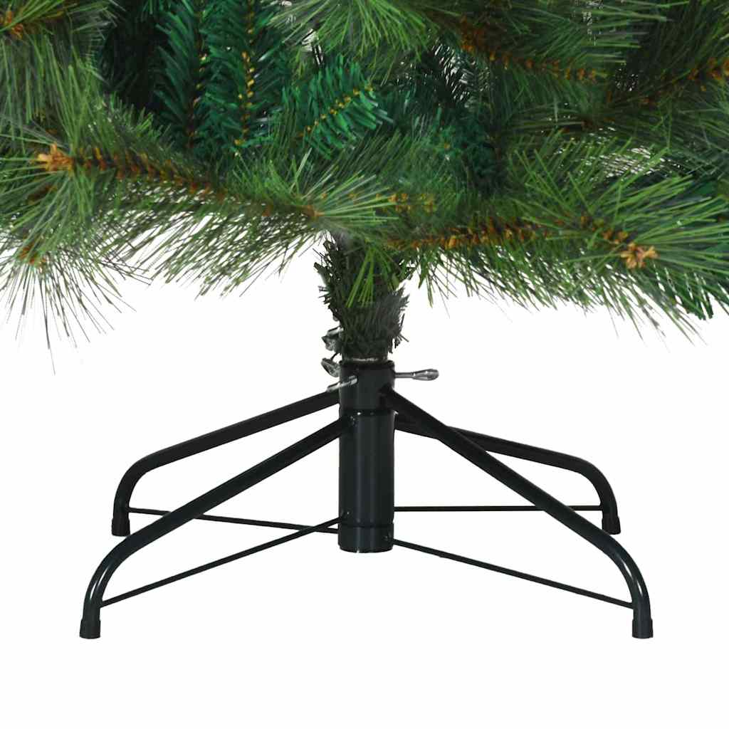 Künstlicher klappbarer Weihnachtsbaum Grün 210 cm PVC, Stahl