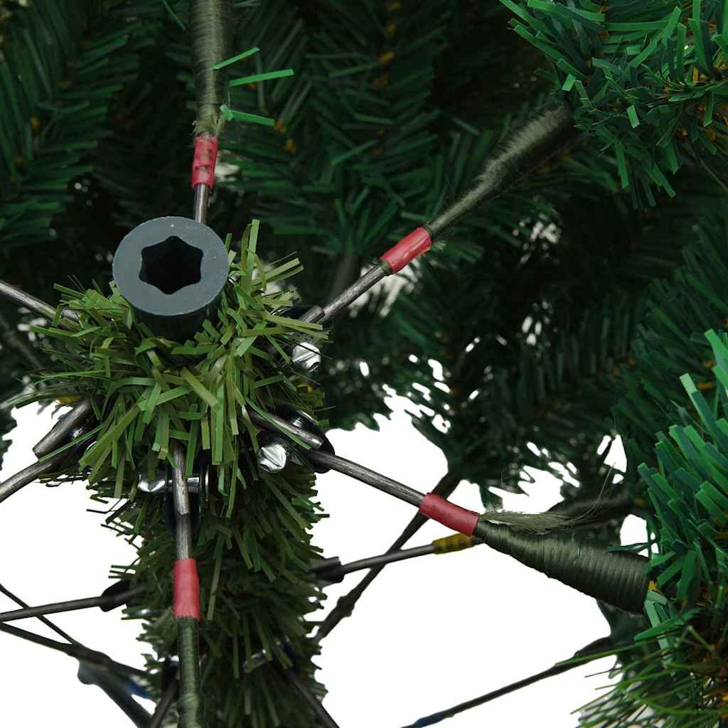 Künstlicher klappbarer Weihnachtsbaum Grün 210 cm PVC, Stahl