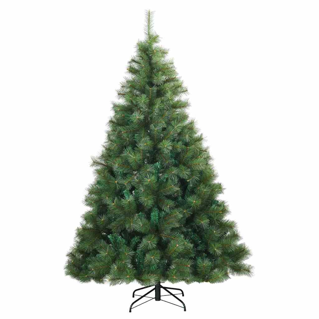 Künstlicher klappbarer Weihnachtsbaum Grün 210 cm PVC, Stahl