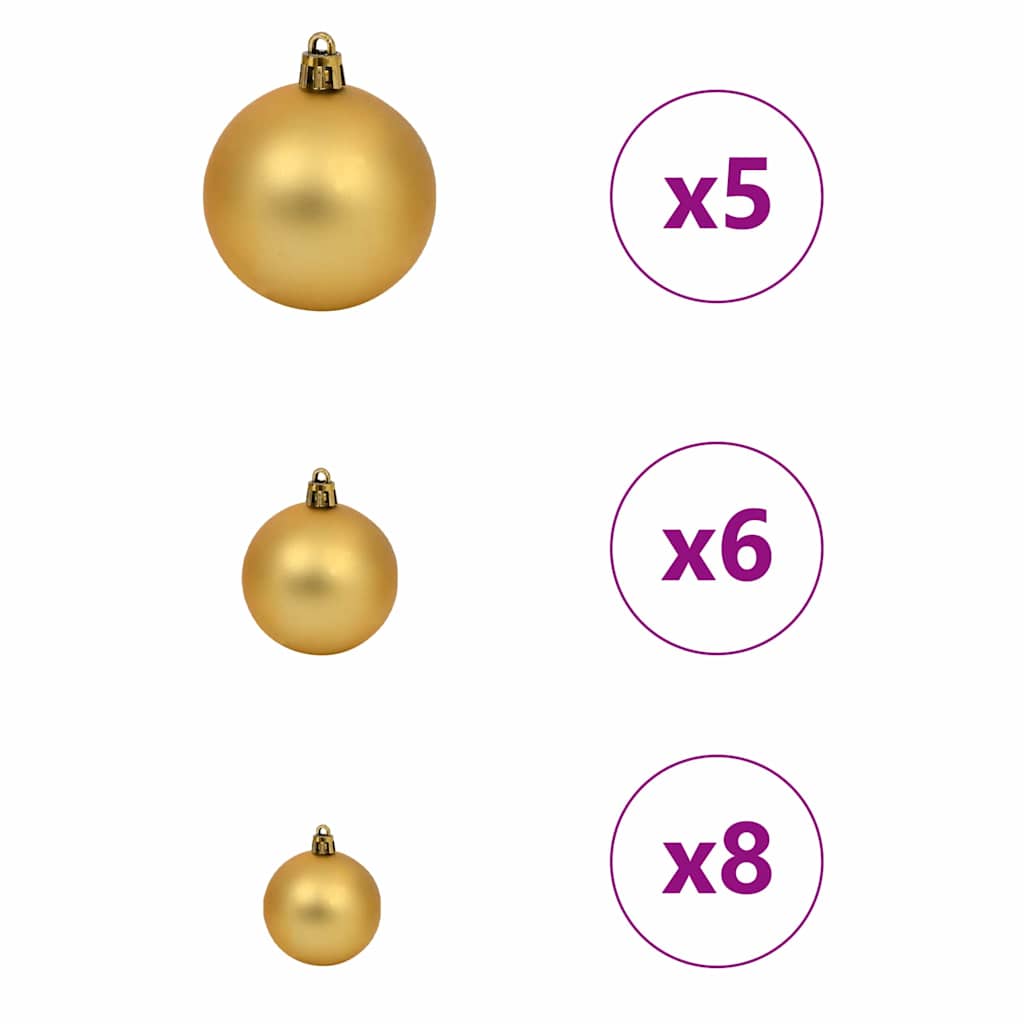 Künstlicher vorbeleuchteter Weihnachtsbaum Silber 120 cm PET