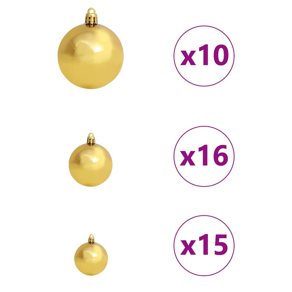 Künstlicher vorbeleuchteter Weihnachtsbaum Silber 180 cm PET