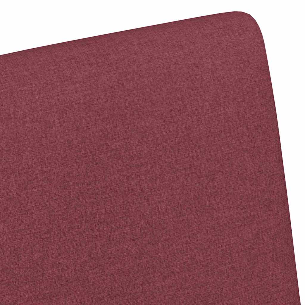 Esszimmerstühle mit Rollen 2 pcs Weinrot 57 x 66 x 94 cm Stoff