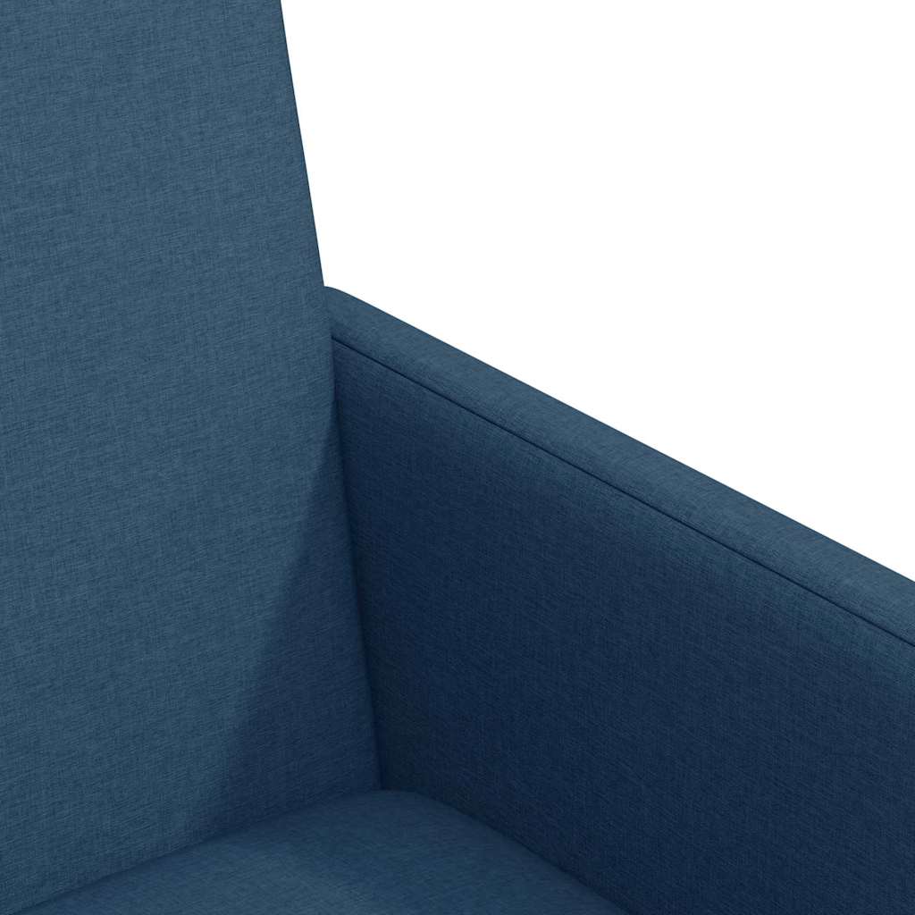 Esszimmerstühle mit Rollen 2 pcs Blau 57 x 66 x 94 cm Stoff