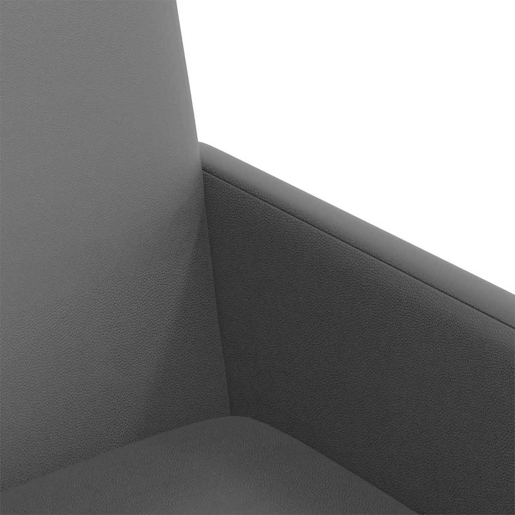Esszimmerstühle mit Rollen 2 pcs Grau 57 x 66 x 94 cm
