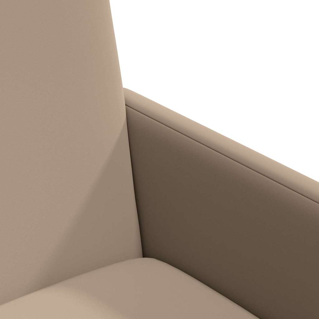 Esszimmerstühle mit Rollen 2 pcs Cappuccino 57 x 66 x 94 cm