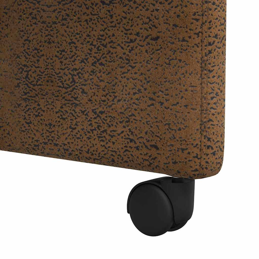 Esszimmerstühle mit Rollen 2 pcs Braun 57 x 66 x 94 cm