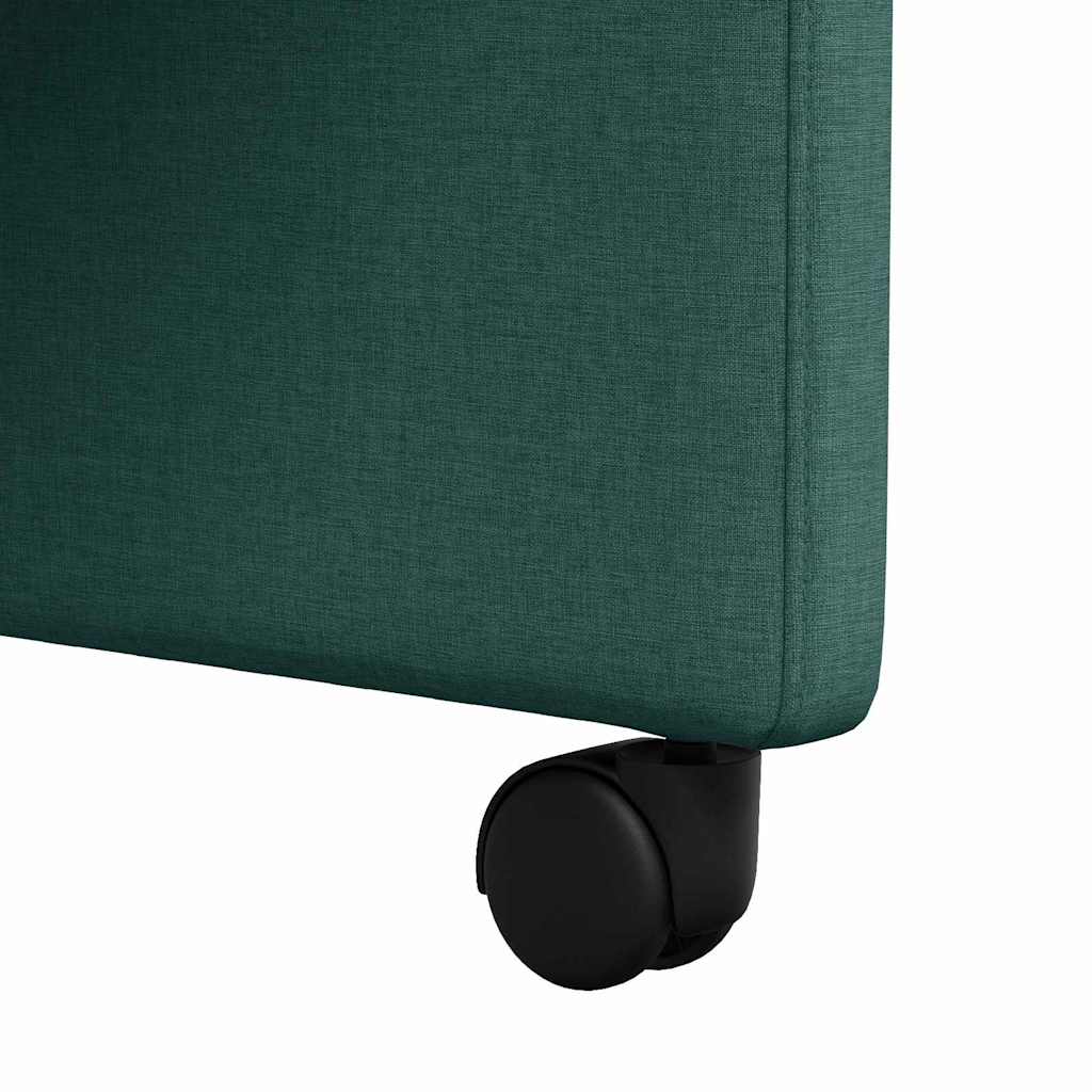 Esszimmerstühle mit Rollen 2 pcs Dunkelgrün 58 x 65 x 94 cm