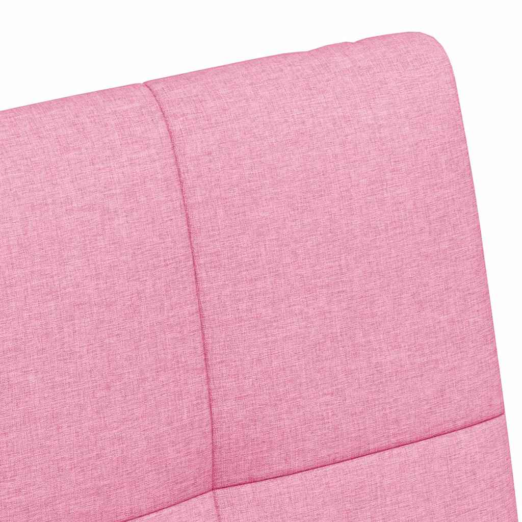 Esszimmerstühle mit Rollen 2 pcs Rosa 58 x 65 x 94 cm Stoff