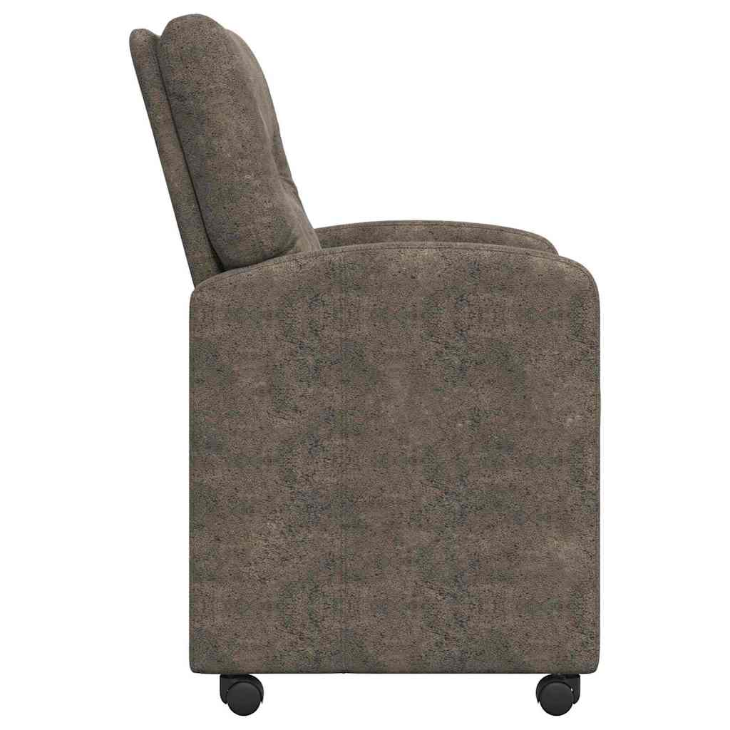 Esszimmerstühle mit Rollen 2 pcs Dunkelgrau 57 x 67 x 95 cm
