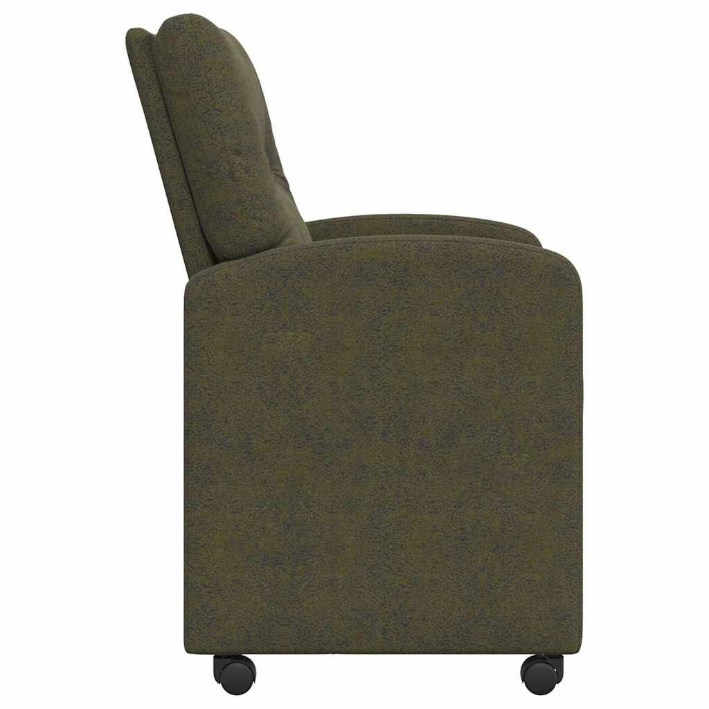 Esszimmerstühle mit Rollen 2 pcs Armeegrün 57 x 67 x 95 cm