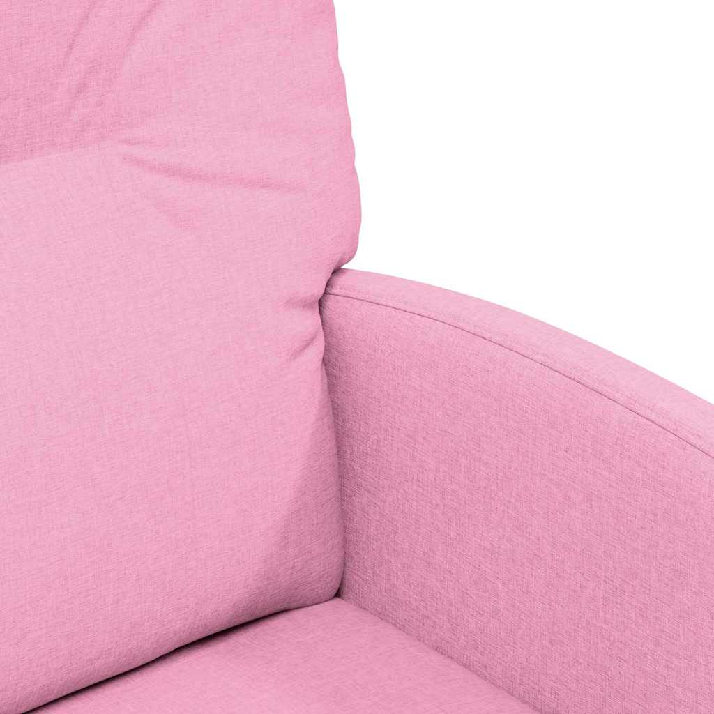 Esszimmerstühle mit Rollen 2 pcs Rosa 57 x 67 x 95 cm Stoff