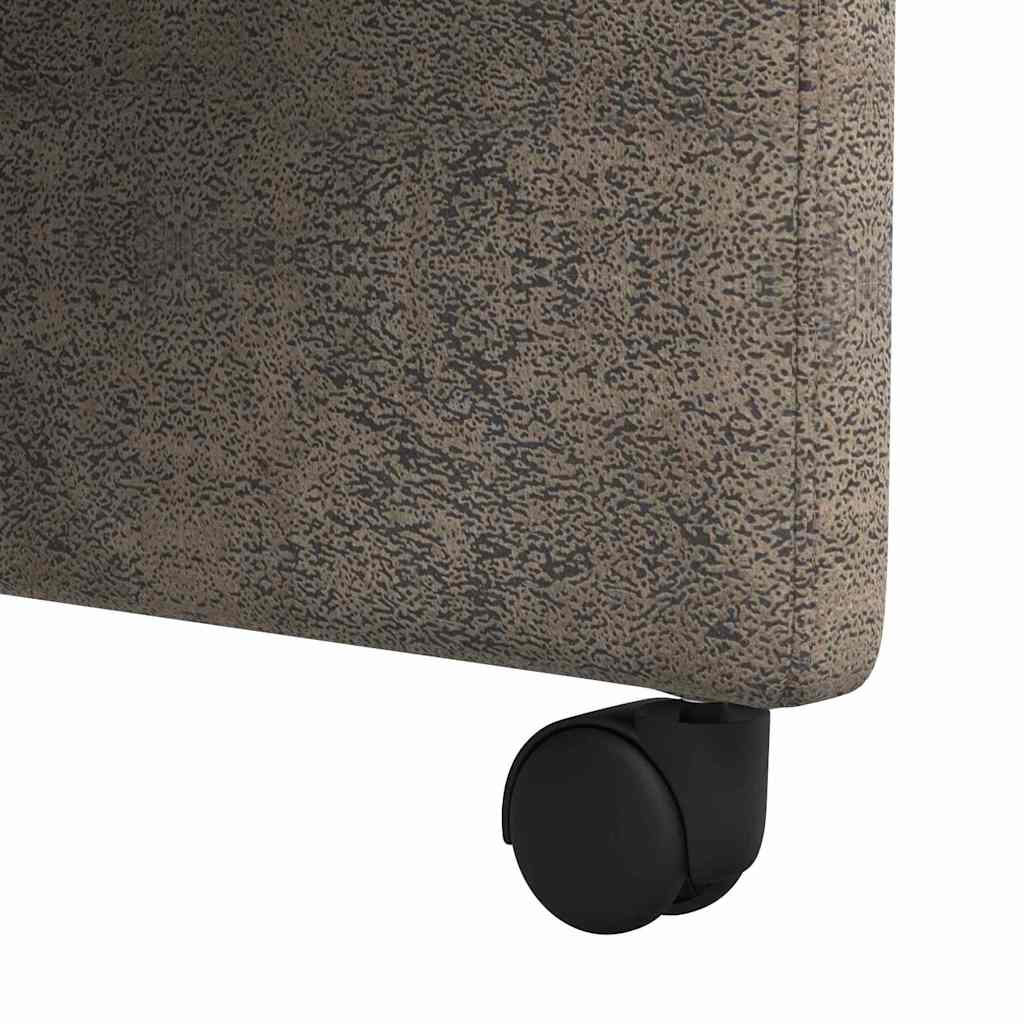 Esszimmerstühle mit Rollen 2 pcs Dunkelgrau 58 x 67 x 97 cm