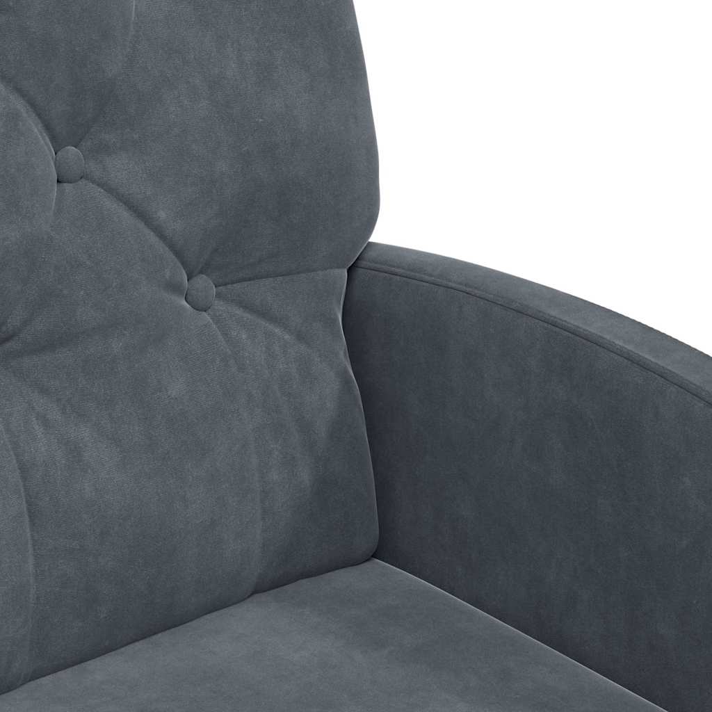 Esszimmerstühle mit Rollen 2 pcs Dunkelgrau 58 x 67 x 97 cm