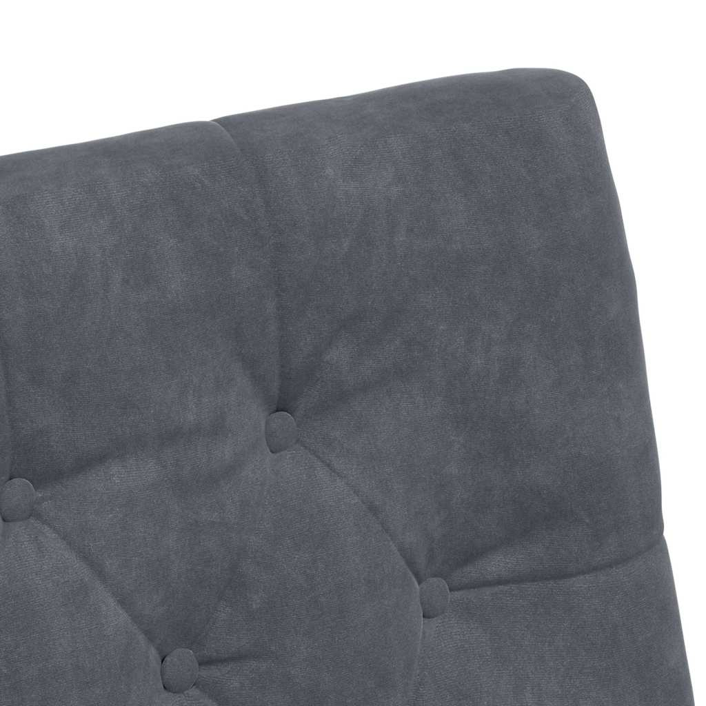 Esszimmerstühle mit Rollen 2 pcs Dunkelgrau 58 x 67 x 97 cm