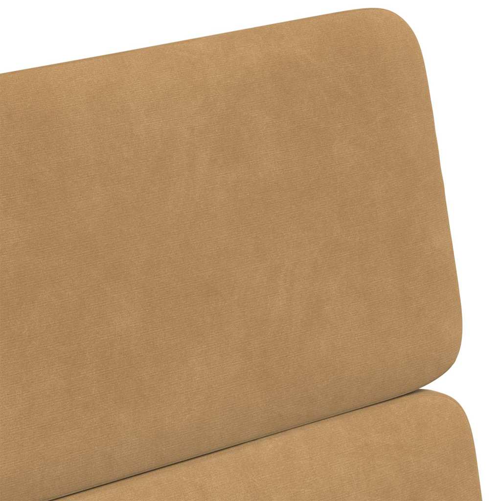 Esszimmerstühle mit Rollen 2 pcs Braun 58 x 65 x 98 cm Samt