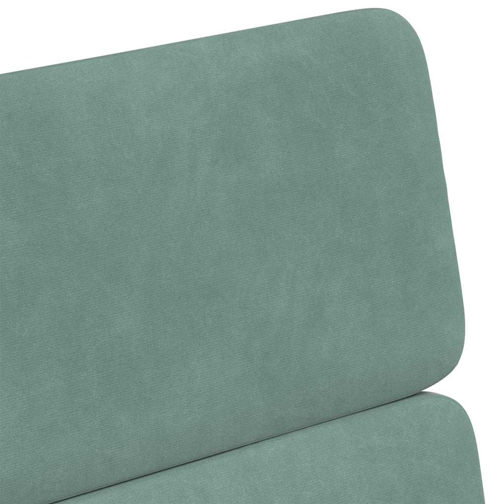 Esszimmerstühle mit Rollen 2 pcs Meergrün 58 x 65 x 98 cm Samt