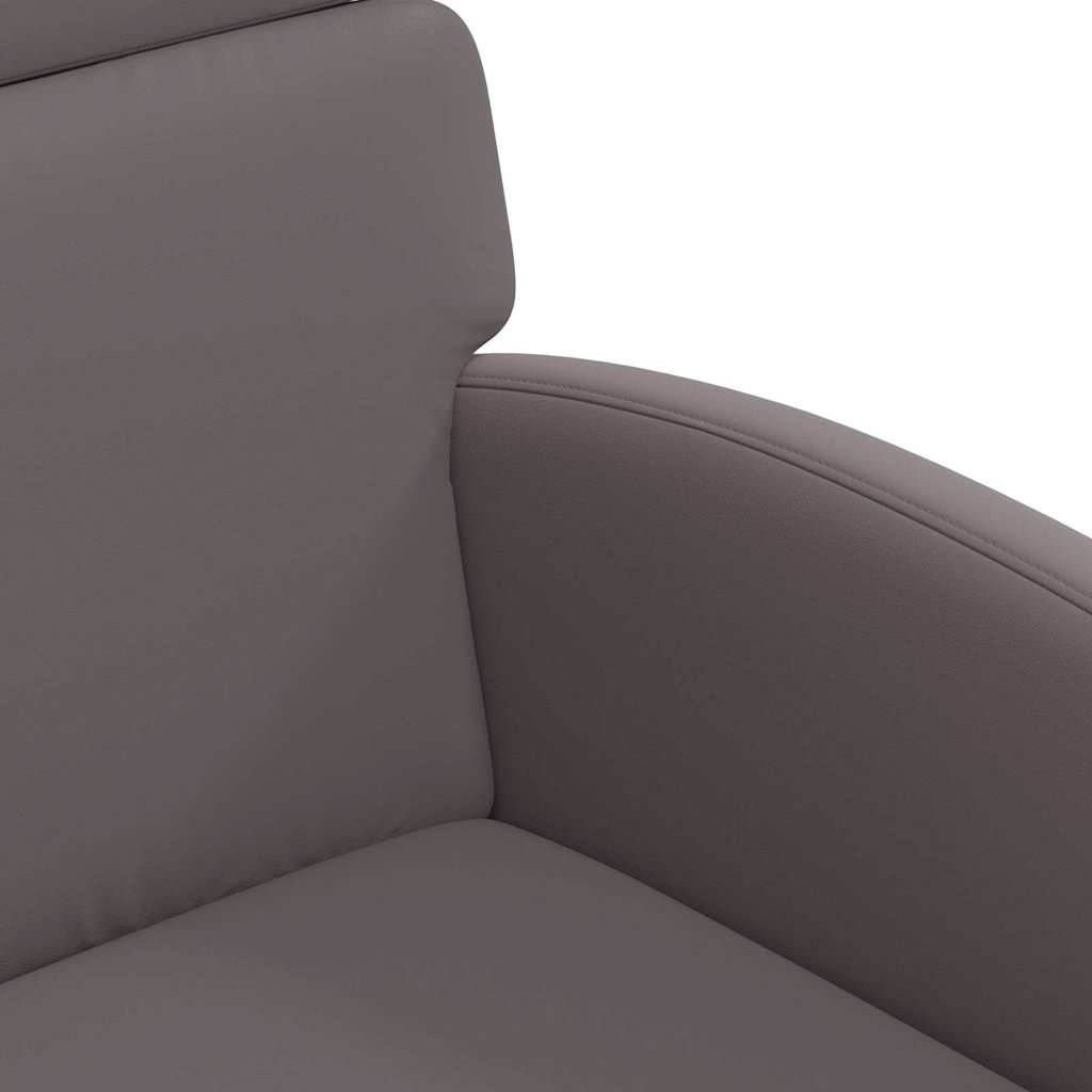 Esszimmerstühle mit Rollen 2 pcs Grau 58 x 65 x 98 cm