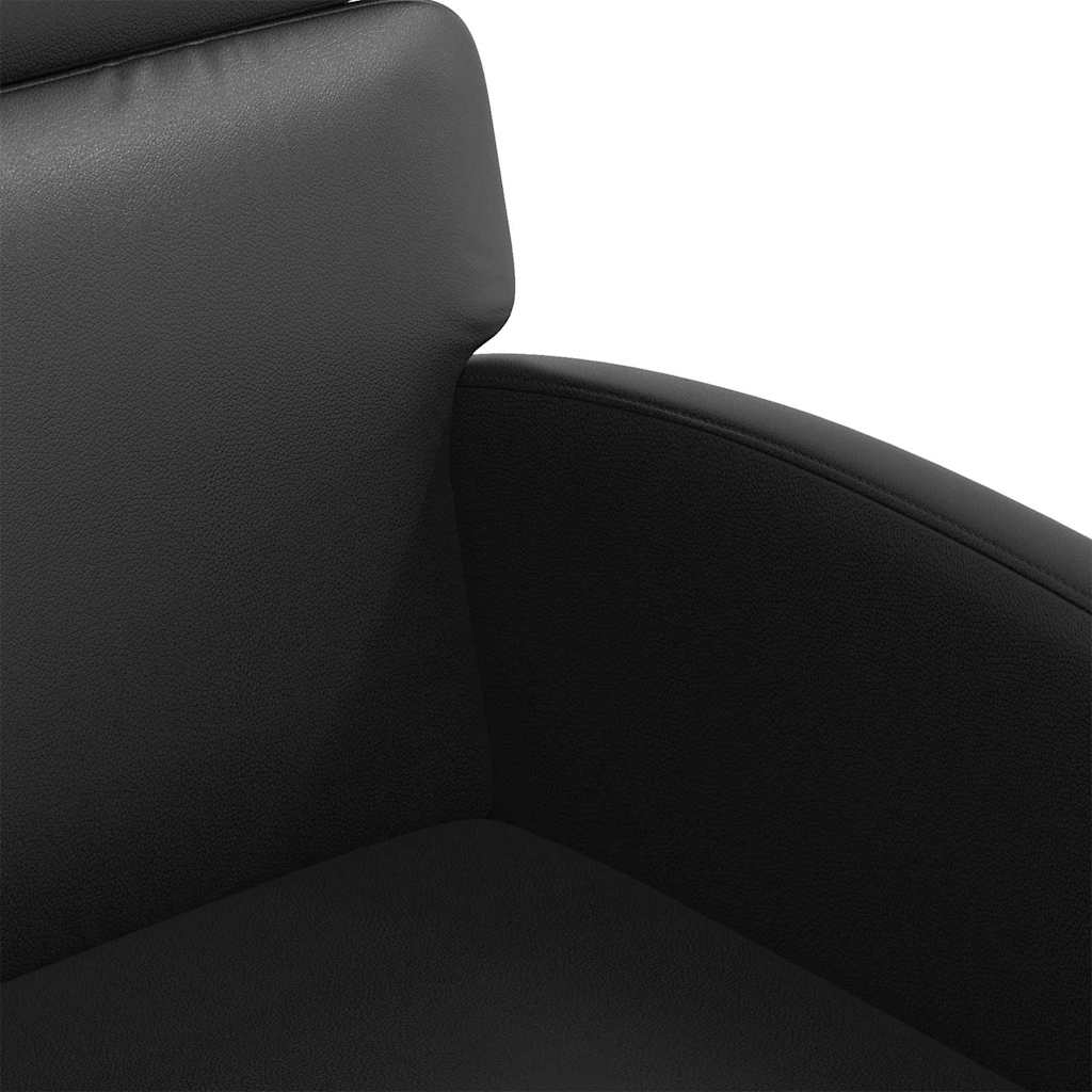 Esszimmerstühle mit Rollen 2 pcs Schwarz 58 x 65 x 98 cm