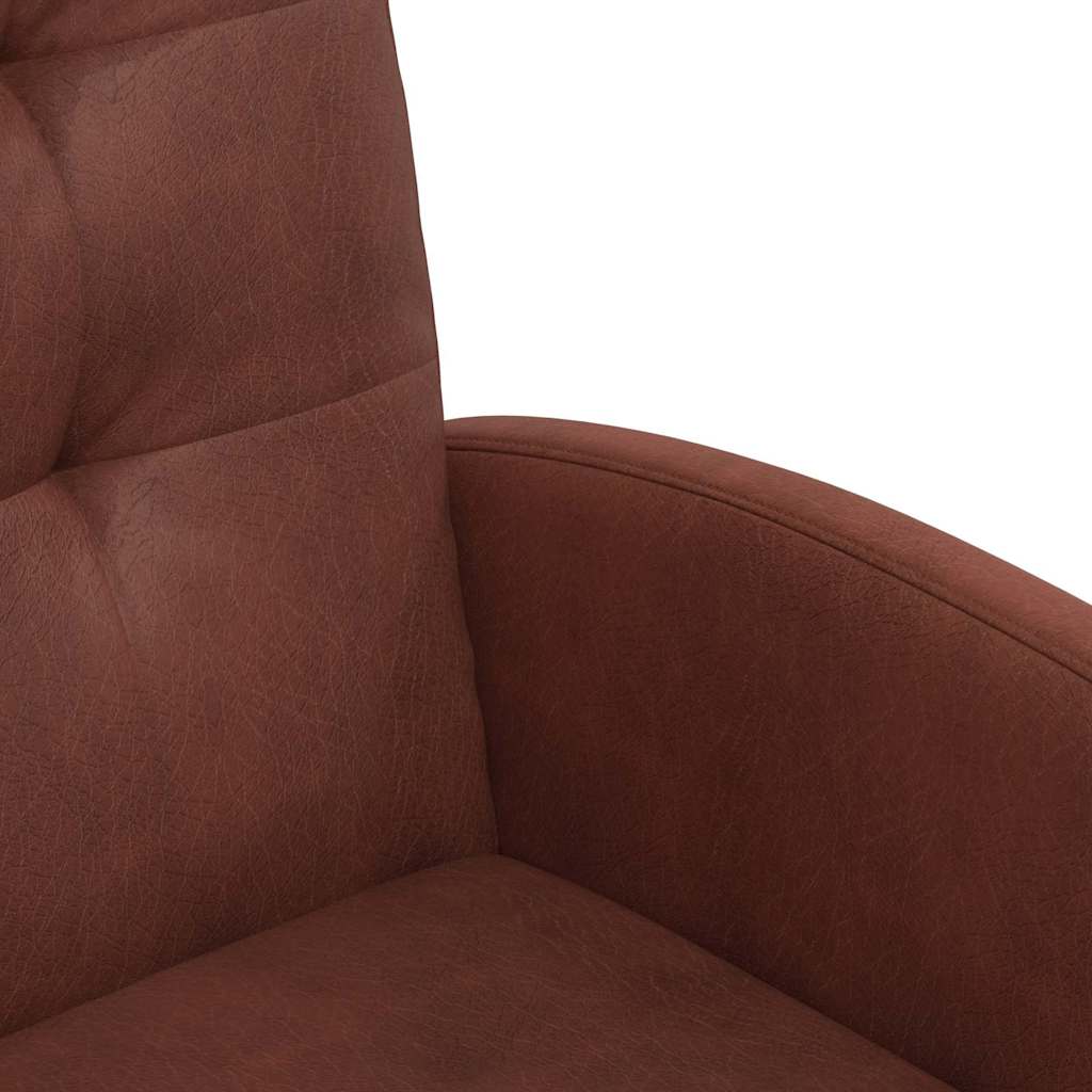 Esszimmerstühle mit Rollen 2 pcs Glänzendes Braun Kunstleder