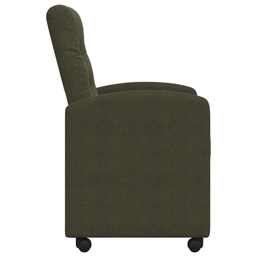 Esszimmerstühle mit Rollen 2 pcs Armeegrün 58 x 67 x 97 cm