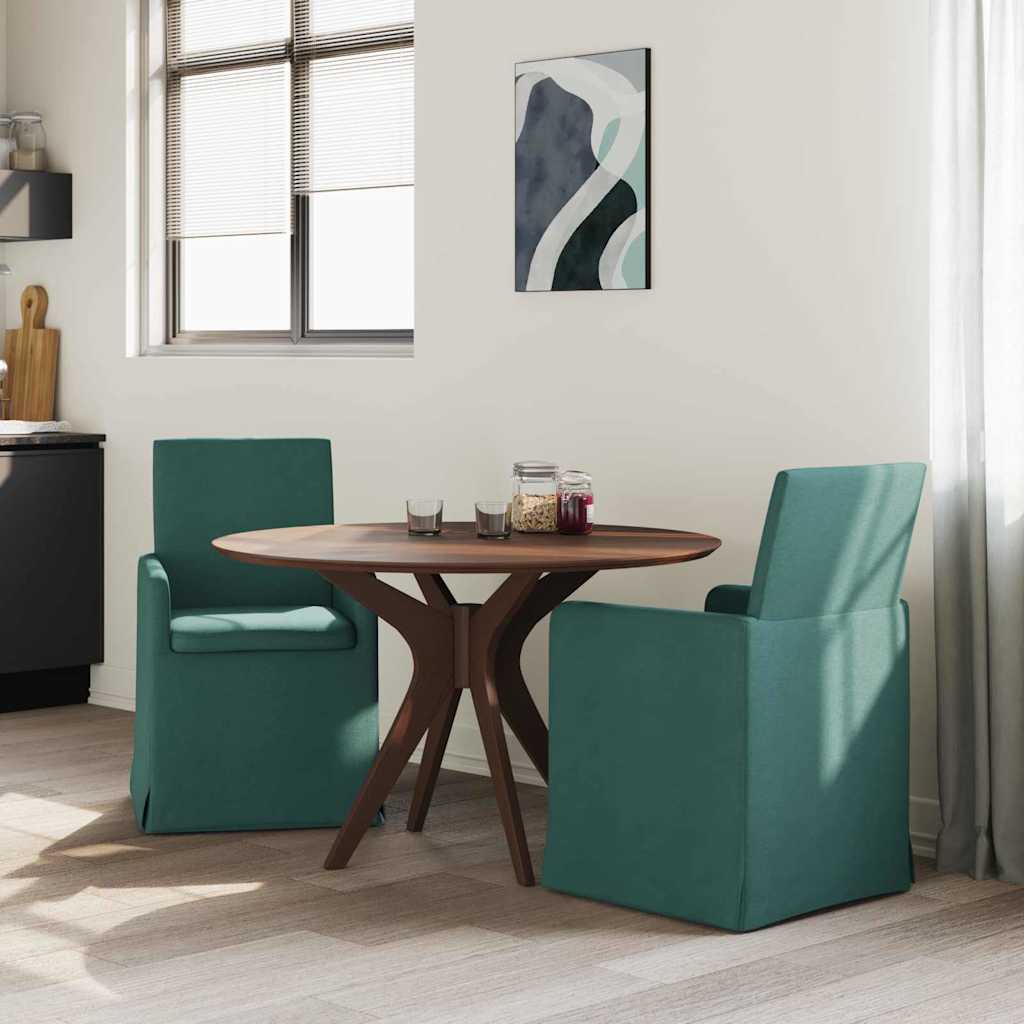 Esszimmerstühle 2 pcs Dunkelgrün 57 x 67 x 95 cm Stoff