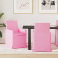 Esszimmerstühle 2 pcs Rosa 57 x 67 x 95 cm Stoff
