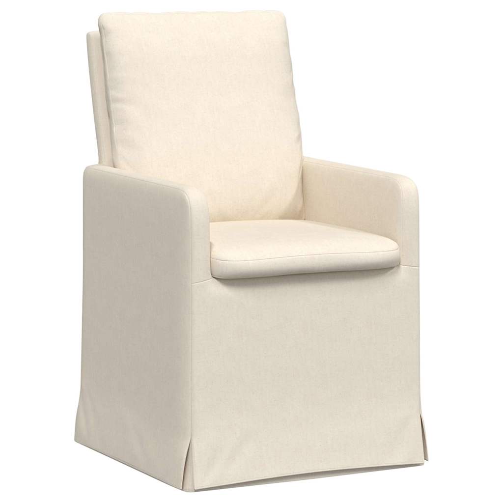Esszimmerstühle 2 pcs Beige 57 x 67 x 98 cm Leinen