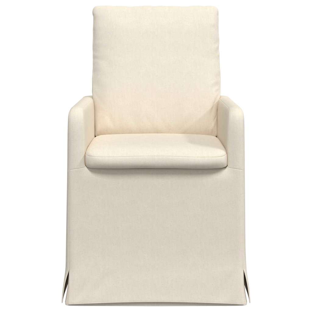 Esszimmerstühle 2 pcs Beige 57 x 67 x 98 cm Leinen