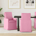Esszimmerstühle 2 pcs Rosa 57 x 67 x 98 cm Stoff