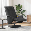 Schwenkbarer Massagesessel Schwarz 71 x 90 x 105 cm Kunstleder
