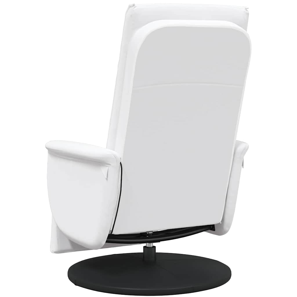 Schwenkbarer Massagesessel Weiß 71 x 90 x 105 cm Kunstleder