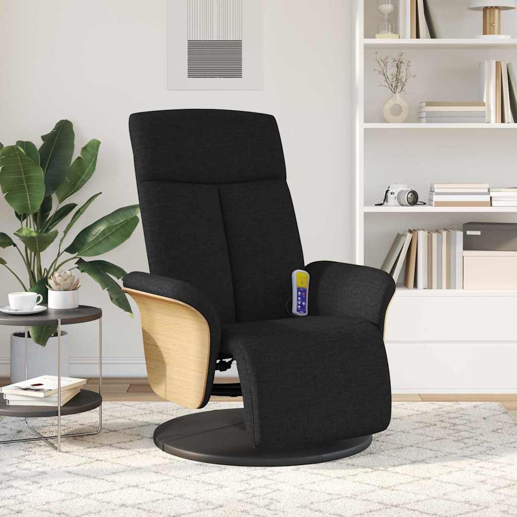 Massage Relaxsessel Schwarz 79 x 87 x 104,5 cm Stoff