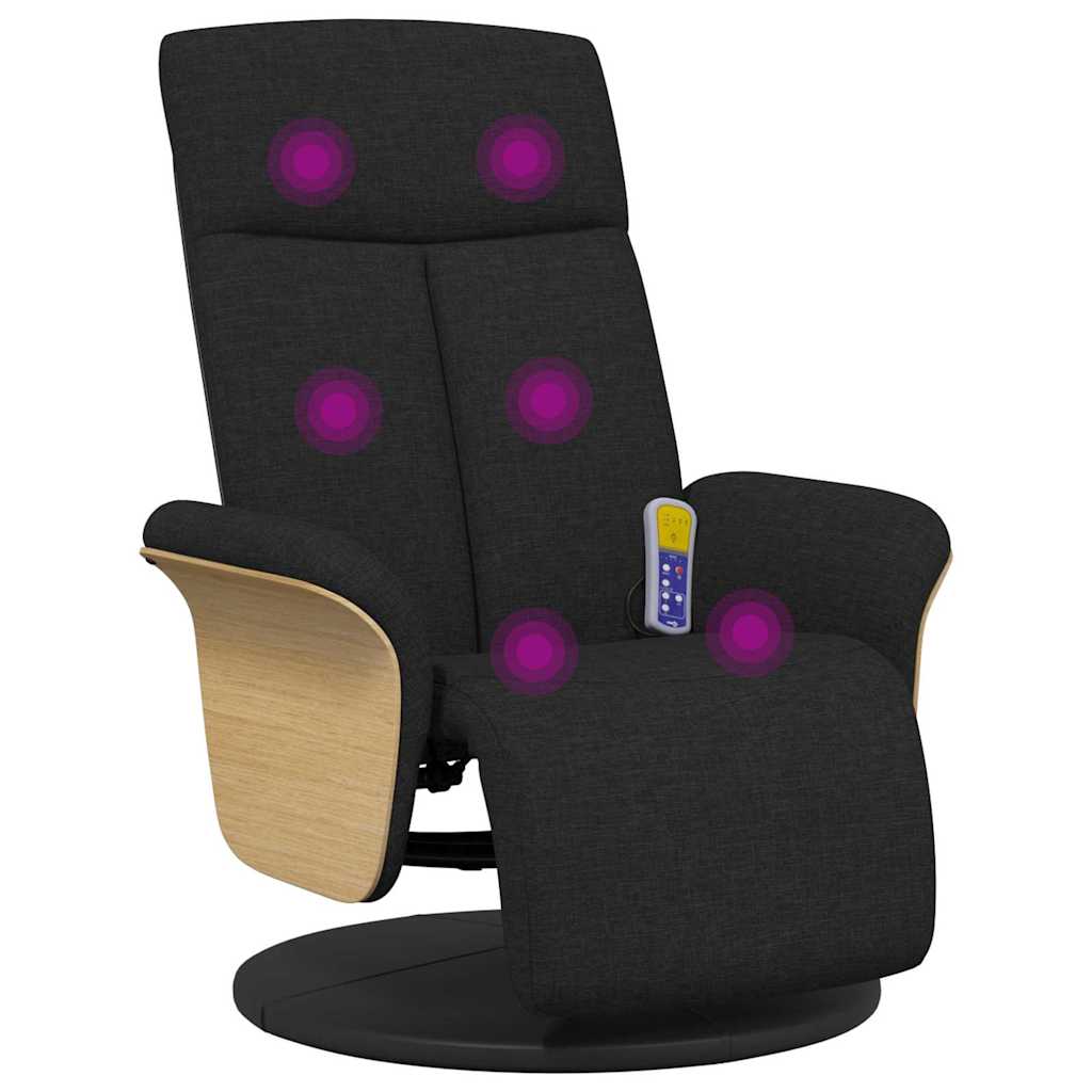 Massage Relaxsessel Schwarz 79 x 87 x 104,5 cm Stoff