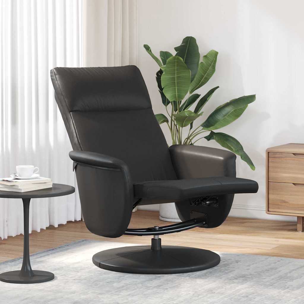 Massage Relaxsessel Schwarz Kunstleder