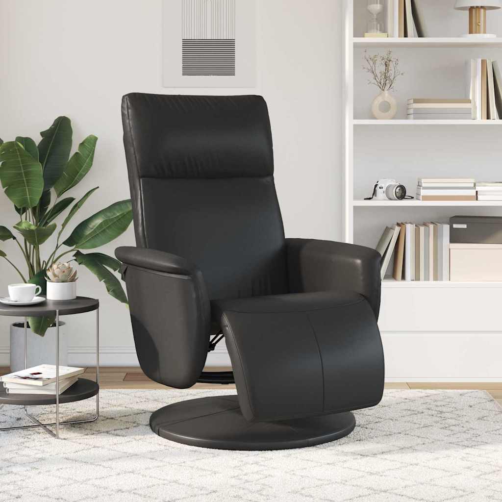 Massage Relaxsessel Schwarz Kunstleder