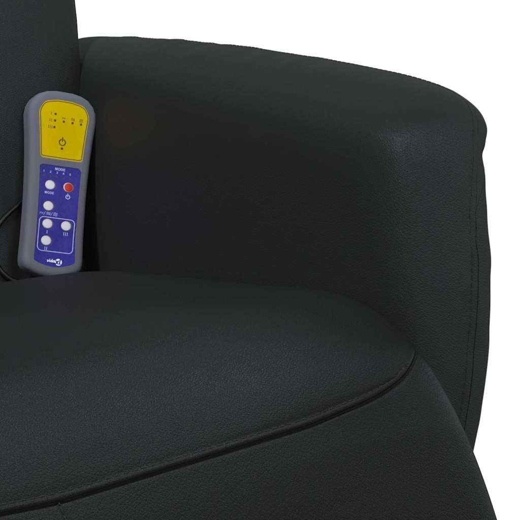Massage Relaxsessel Schwarz 71 x 90 x 105 cm Kunstleder