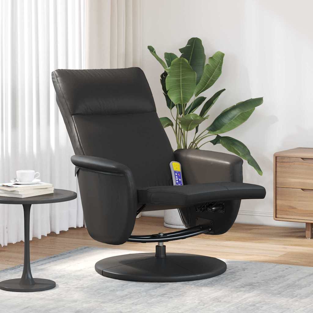 Massage Relaxsessel Schwarz 71 x 90 x 105 cm Kunstleder