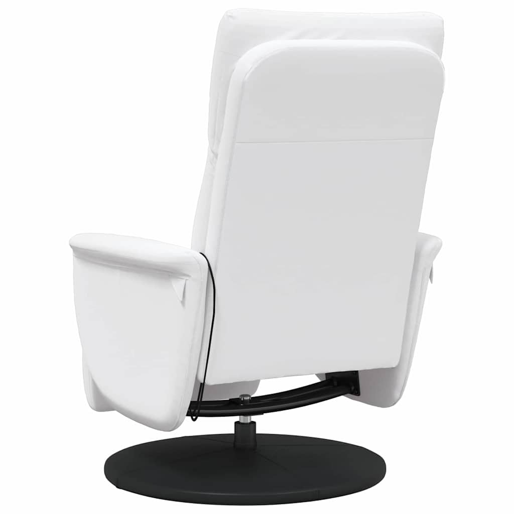 Massage Relaxsessel Weiß 71 x 90 x 105 cm Kunstleder