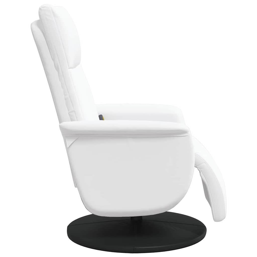 Massage Relaxsessel Weiß 71 x 90 x 105 cm Kunstleder