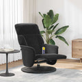 Massage Relaxsessel Schwarz 91 x 71 x 105 cm Samt