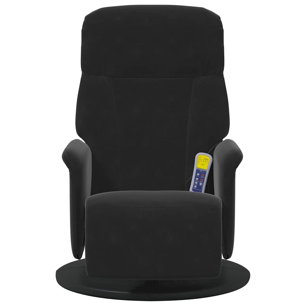 Massage Relaxsessel Schwarz 91 x 71 x 105 cm Samt