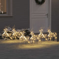 LED Rentiere mit 180 LEDs 6 pcs Gold PET