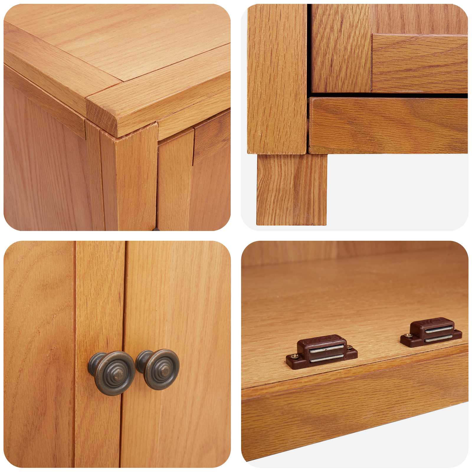 Aufbewahrungsmöbel-Set mit Speicher mit Tür Braun Holzwerkstoff