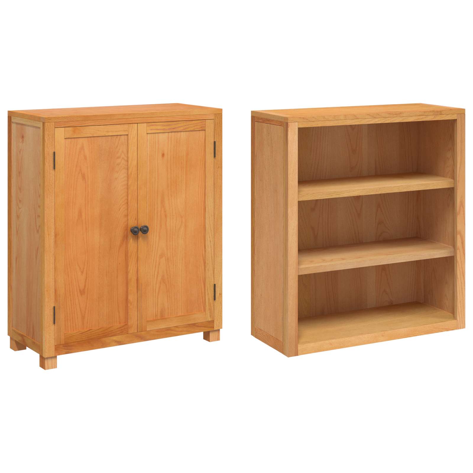 Aufbewahrungsmöbel-Set mit Speicher mit Tür Braun Holzwerkstoff