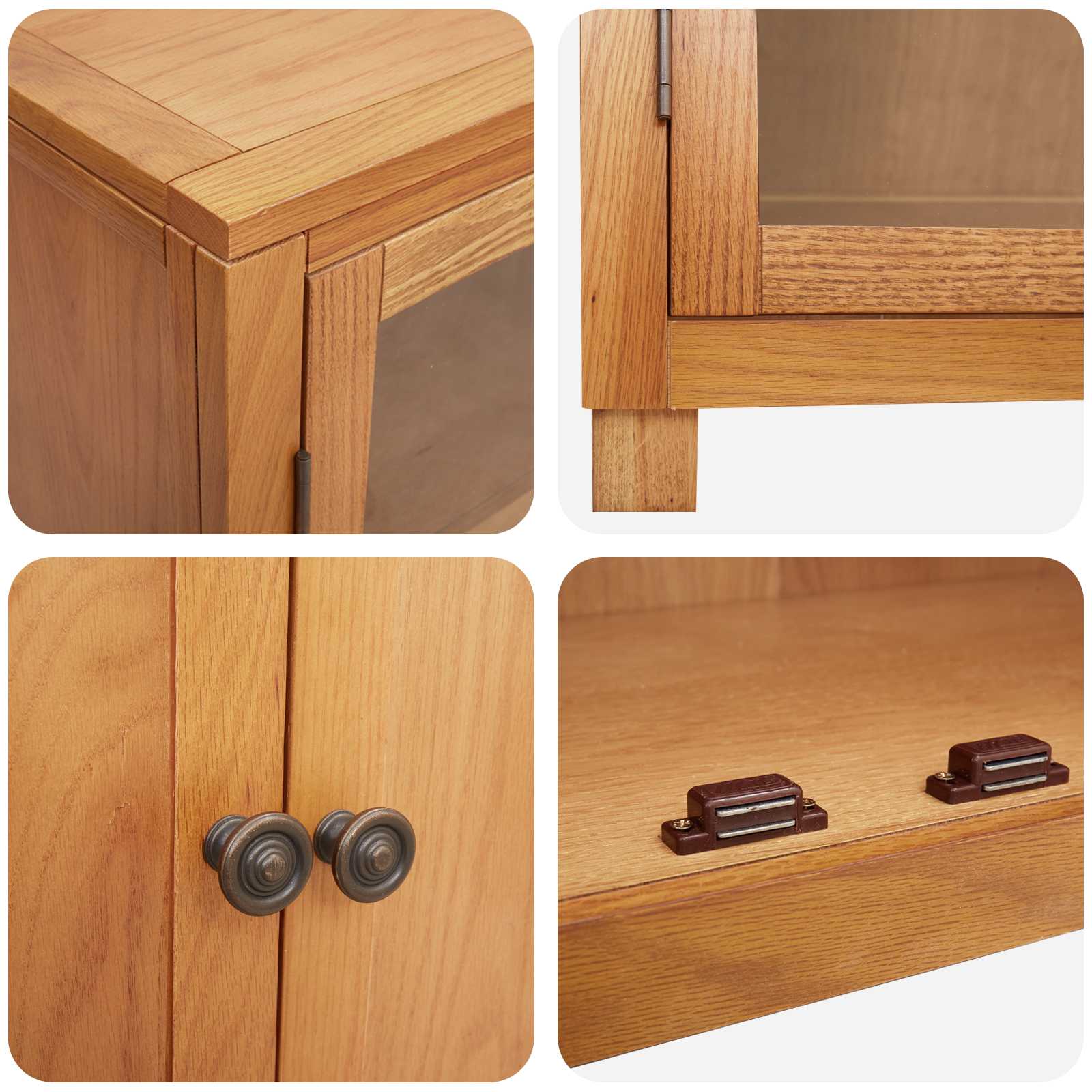 Aufbewahrungsmöbel-Set 2 pcs Natur Engineered Wood und Eiche