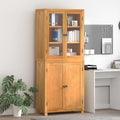 Aufbewahrungsmöbel-Set 2 pcs Natur Engineered Wood und Eiche