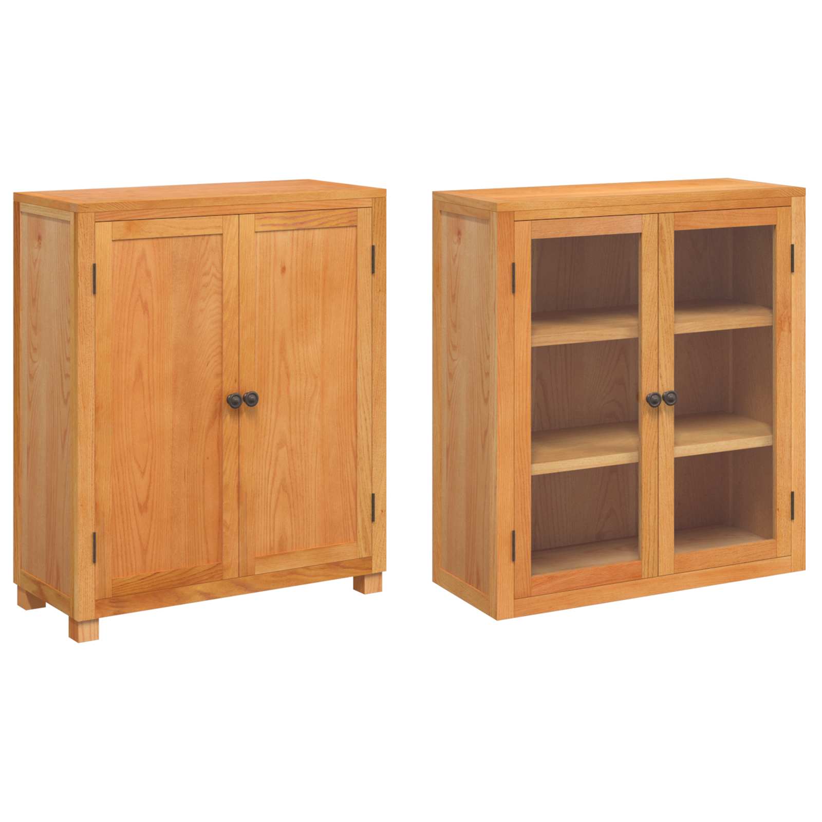 Aufbewahrungsmöbel-Set 2 pcs Natur Engineered Wood und Eiche
