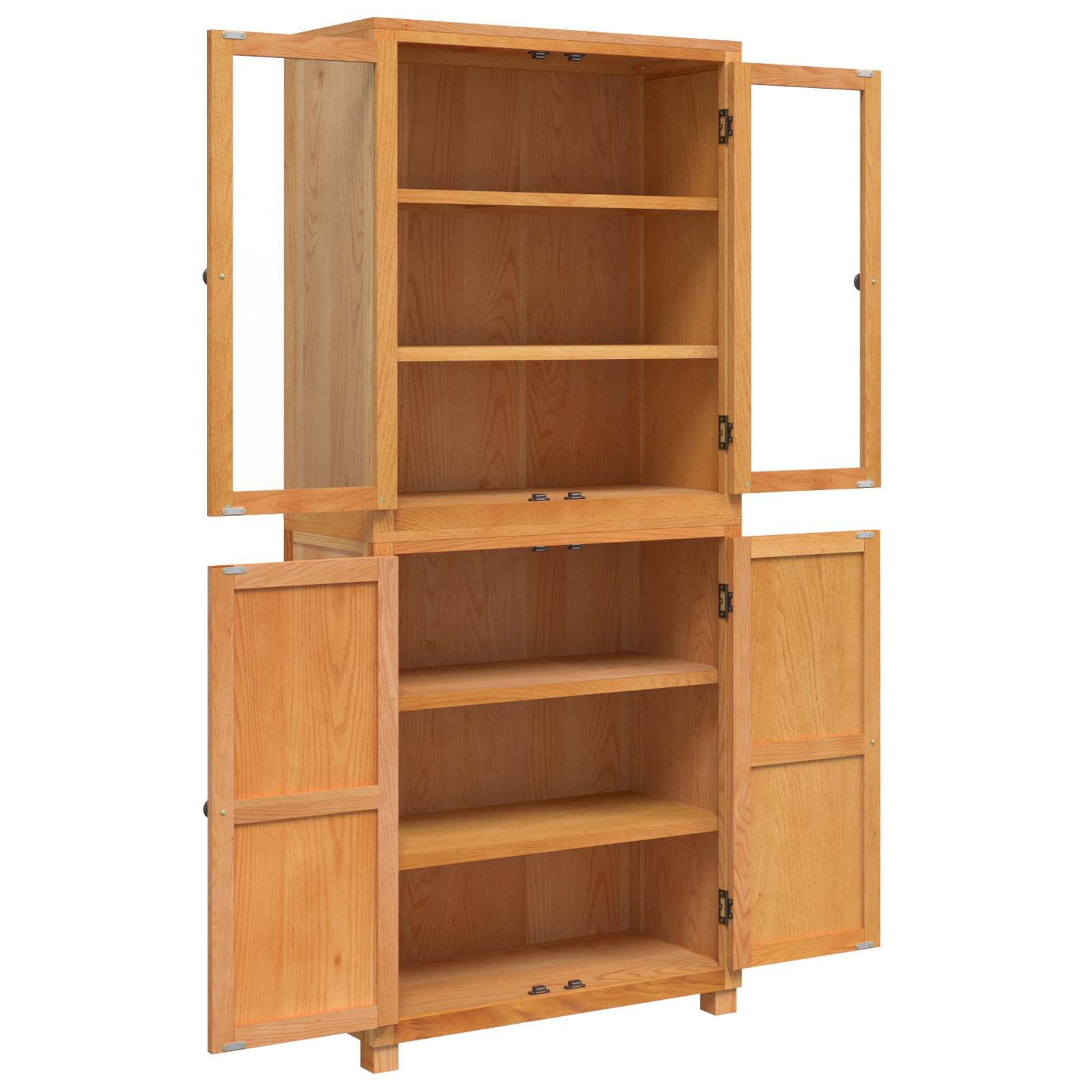 Aufbewahrungsmöbel-Set 2 pcs Natur Engineered Wood und Eiche