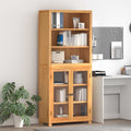 Aufbewahrungsmöbel-Set mit Speicher mit Tür Braun Holzwerkstoff