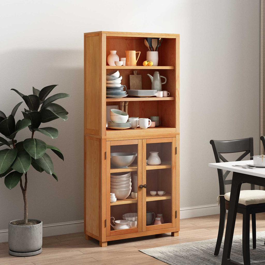 Aufbewahrungsmöbel-Set mit Speicher mit Tür Braun Holzwerkstoff